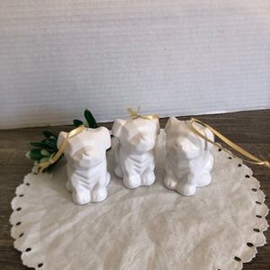 Ceramic Dog Ornaments Set